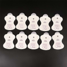 Blue 10 pcs Electrode Pads for Omron Elepuls Massagers, White