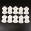 Blue 10 pcs Electrode Pads for Omron Elepuls Massagers, White 1