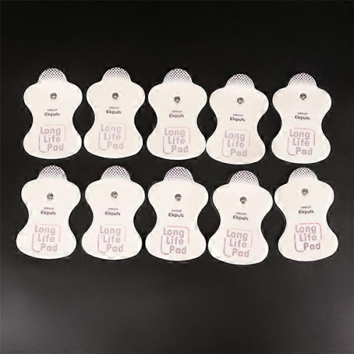 Blue 10 pcs Electrode Pads for Omron Elepuls Massagers, White