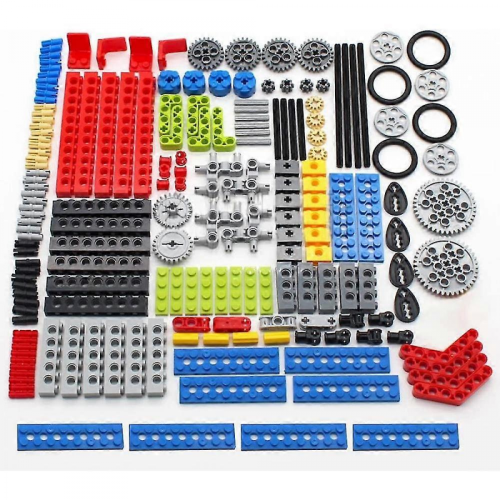 Set di 182 pezzi ingranaggi e assi Technic compatibili, per braccio di sollevamento, perni, connettori 2