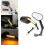 Black 2PCS Motorcycle Mirrors with LED Turn Signals for Harley-Davidson 2