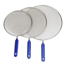 3 Pack Stainless Steel Grease Splatter Screen for Frying Pan, Hot Oil Shield