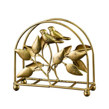 Wrought Iron Napkin Holder Retro Bird Design for Restaurant Hotel Home Tabletop Decor