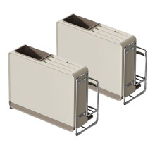 Multipurpose kitchen organizer, hollow, waterproof storage shelf for countertop and wall mounting