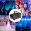 Fog Machine with LED Lights, Colorful Light Effects Wireless Remote Control Smoke Machine with Quick Preheating and Continuous Fog Function, Non-Toxic 5