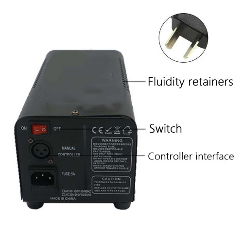 Fog Machine with LED Lights, Colorful Light Effects Wireless Remote Control Smoke Machine with Quick Preheating and Continuous Fog Function, Non-Toxic 1