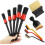 10pcs Car Detailing Brush Set with MultiSize Brushes, Wire Brushes and Soft Bristle Interior Dusting 1