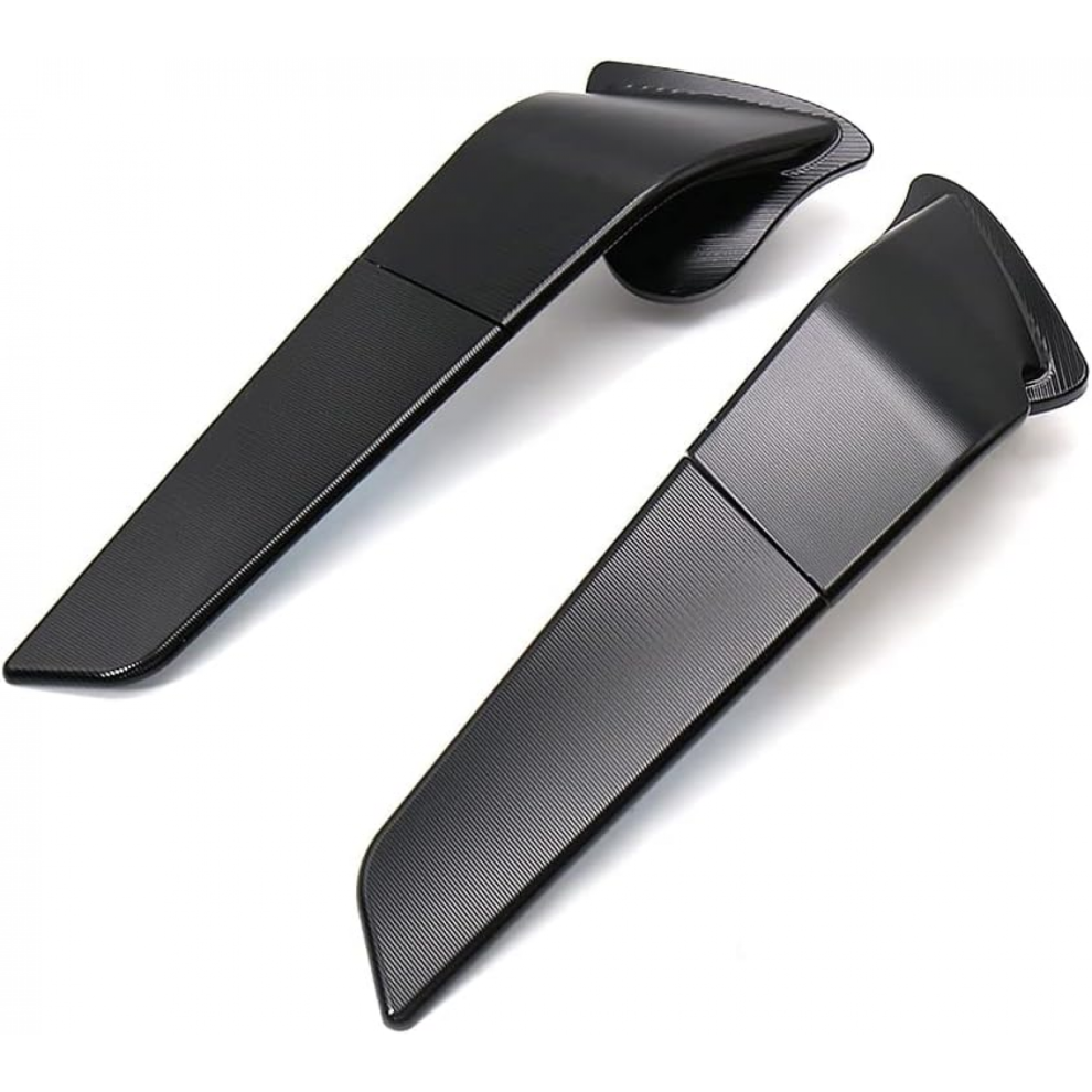 Yamaha Yzf-R7 Adjustable Motorcycle Rearview Mirrors With Wind Wing Black 7057162537007