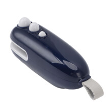 Mini Bag Sealer with Cutter, Rechargeable Handheld Heat Sealer for Snacks and Food Storage, Blue