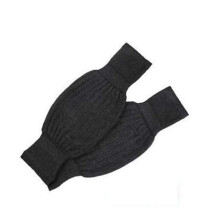 Knee pads, knee care, breathable, warm and soft, suitable for winter use, suitable for fitness (colour: grey, size: L) L Gray