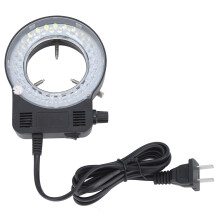 Anillo de luz LED para microscopio estereoscópico, iluminador de anillo LED USB, intensidad de luz ajustable, diseño compacto, alto brillo,