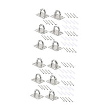 2 Sets of UTube Hooks, Stainless Steel, Silver, 6 Pieces