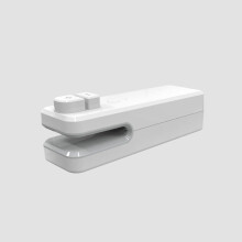 Mini Bag Sealer with Cutter USB Rechargeable Handheld Heat Seal Machine for Food Storage (Gray)