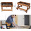 Chicken Table No Waste Picnic Feeder Handmade Carbonized Wood Large DIY 3