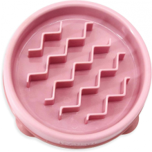 CCX Outward Hound Fun Feeder Slo Bowl, Slow Feeder Dog Bowl, Large/Regular, Purple