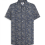 Navy 4XL Herrenhemd mit Paisley-Muster, Kurzarm 1