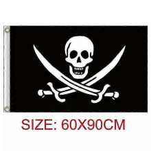 One Piece Pirate Skull Flag Wall Decor 90x3260cm Luffy Straw Hat Banner Tapestry Stickers