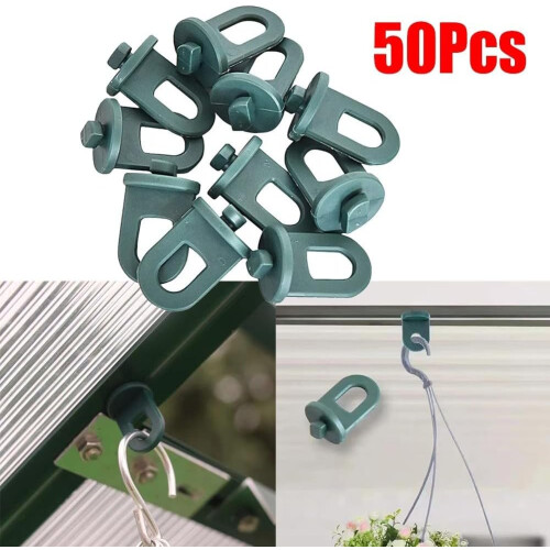 Space Saving Solutions plastic hooks for tidy garden organization, 50 pieces 2