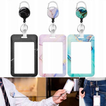 3x Double-sided Id Card Holder Case Vertical