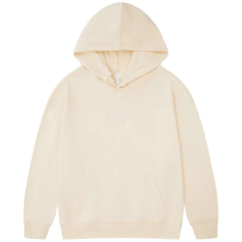Egg Shell White Hooded Sweater S330G Cotton Terry Work Clothes Men's Loose Shoulder Printed Embroidered Logo