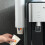 Wallmounted disposable cup dispenser, automatic drop function, spacesaving design for kitchen, office, plastic construction, white (white) 5
