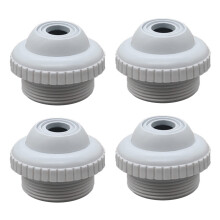 4X Swimming pool Spa Return Jet Fittings Massage Nozzle Inlet Outlet Bathtub Nozzle with Adjustable Jet Eyeball Swimming pool Tool