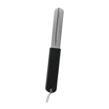 Angle grinder for outdoor use, 10 X 1.4 cm, doublesided grinding tool with nonslip grip black grip