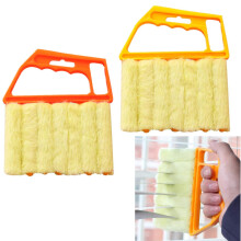 2 Pack Microfiber Window Blind Cleaner Brush for Shutters, Air Conditioner and Jalousie Dust