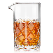 Cocktail Mixing Glass 20oz Crystal Beaker for Old Fashioned and Whiskey Bar Drinks