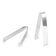 2 Pack Stainless Steel Ice Tongs 5.9 Inch Small Serving Tongs for Appetizers Sugar Coffee Bar Party Silver