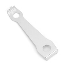 Chave de Parafuso de Pedivela, Ferramenta de Reparo, Chave de Porca de Coroa em Aço com Cabeça de Manga de Seis Ângulos, Multifuncional,