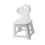 's step stool, bathroom stool, foldable chair with backrest for indoor and backyard, Dinosaurier 1