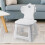 's step stool, bathroom stool, foldable chair with backrest for indoor and backyard, Dinosaurier 3