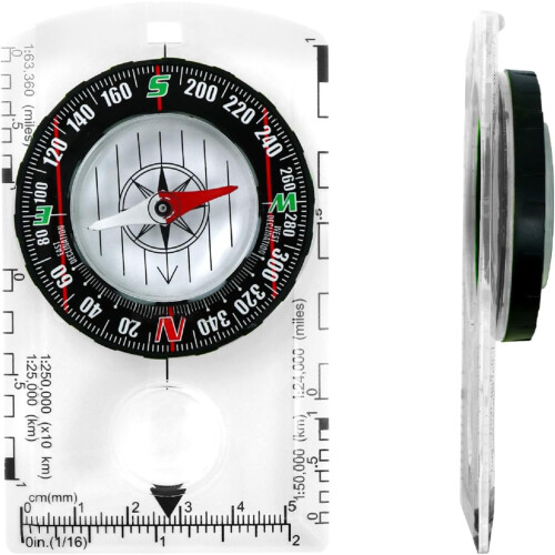 Compasses for backpacking camping navigation baseplate map compasses with scale ruler accurate orientation base baseplate 2