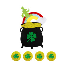 Irish Celebration Party Decorations-gold coin jar style