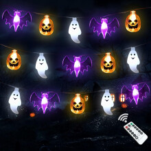 Halloweenska mágia uvoľnená, 3D roztomilé vonkajšie halloweenske dekorácie s koncovým pripojením, bezpečné a odolné strašidelné