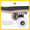 Skateboard Complete 31 x 8 with 7 Layers Maple Wood Double Kick Tricks 5