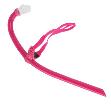 Swimming Snorkel for Swimming Rounds Swimming Paddle for Lap Swimming Silicone Mouthpiece Training Breathing Equipment Swimming Snorkel Front red