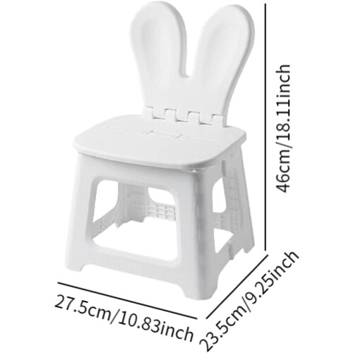 Folding Step Stool for Kids Multifunctional Design Rabbit 1