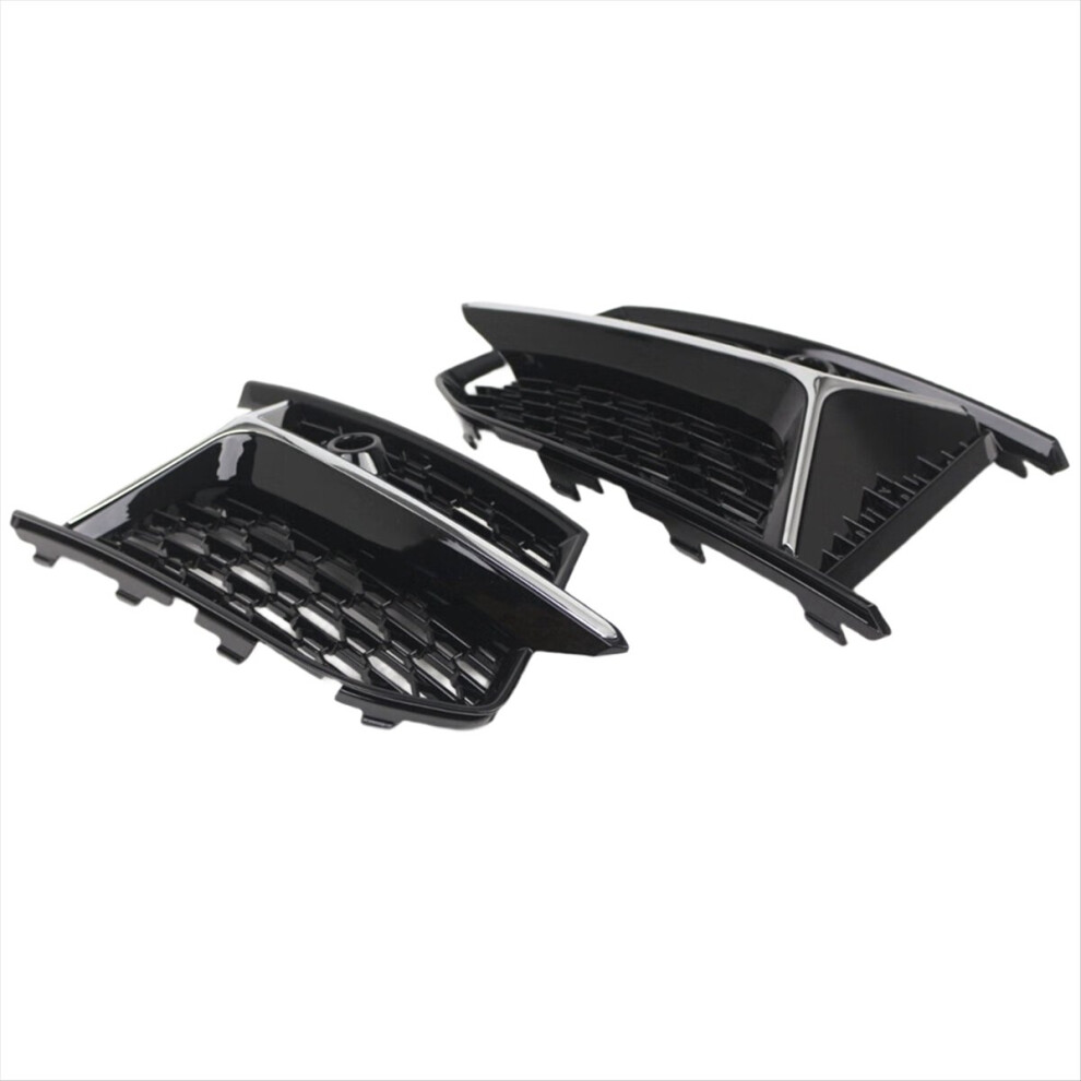 Front Bumper Grille Cover For A6 C8 2019-2023 Fog Bezel Grill Ho Light 4852424186411