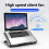 Laptop Cooler Fan Gaming Cooling Pad with USB Stand Base for Adjustabl 6