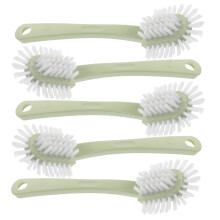 5pcs Long Handle DoubleSided Shoe Brush Soft Bristles for Shoes Clothes and Household Cleaning