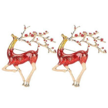 2pcs Sika Deer Brooch, Animal Fashion Badge
