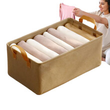 Foldable Clothes Storage Organizer Box Large Capacity for Bedroom Wardrobe Laundry Khaki