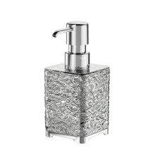 Bathroom Hand Sanitizers Container-Transparent Gray Square