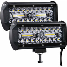 Drievoudige rij offroad-lichtpods voor vrachtwagens, superheldere 300W 27000LM spot- en breedstralercombinatie, efficiënte warmteafvoer, IP67