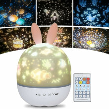 Álomszerű galaxis csillagos égbolt projektor, éjszakai fény gyerekeknek 360-os forgatási képességgel és szemkímélő LED-fénnyel,