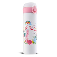 500Ml Insulated Water Bottle, Stainless Steel Anime Design, Durable And Portable For Active Lifestyles, Leak-Proof Technology Keeps Drinks Cold Or Hot