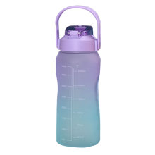 Hydration Hero, Large Tritan Water Bottle, BPA Free Safe For Daily Use, Motivational Quote Time Marker Inspires Healthy Habits, Carrying Handle & Stra