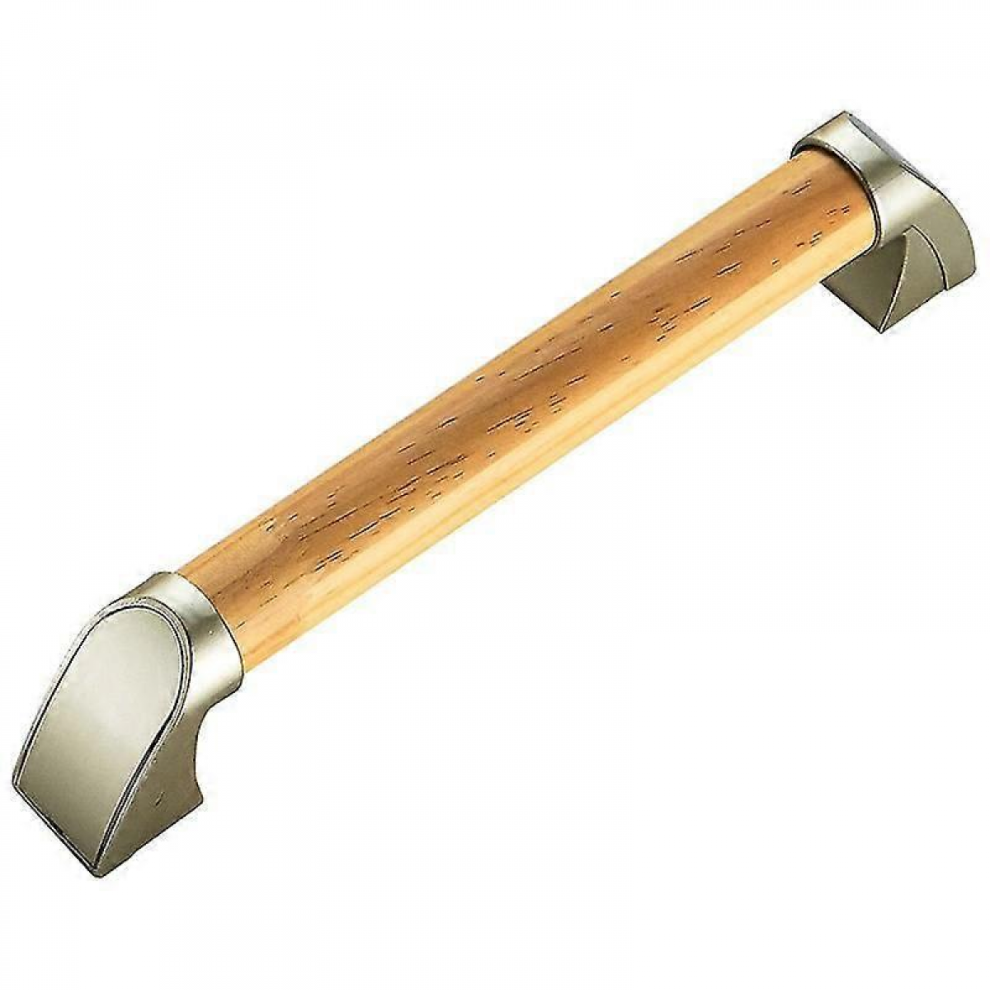 Wooden Bathroom Grab Bar, Waterproof Non-Slip Safety Grab Bars for Stairs and Hallway 34cm